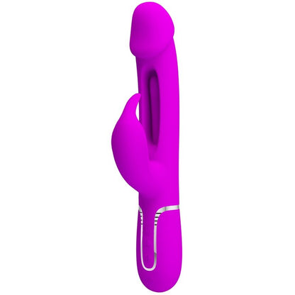 PRETTY LOVE - VIBRATORE DEJON RABBIT 3 IN 1 MULTIFUNZIONE VERDE ACQUA