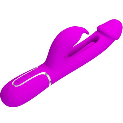 PRETTY LOVE - VIBRATORE DEJON RABBIT 3 IN 1 MULTIFUNZIONE FUCSIA