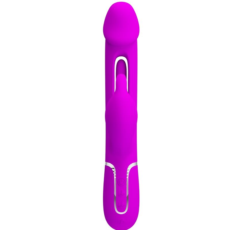 PRETTY LOVE - VIBRATORE DEJON RABBIT 3 IN 1 MULTIFUNZIONE FUCSIA