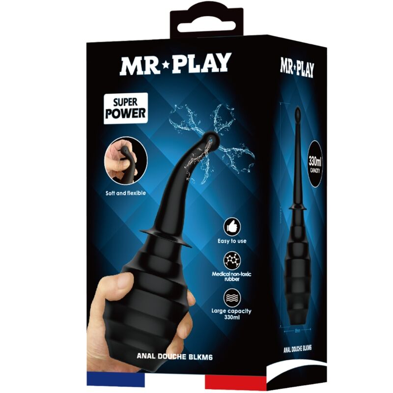 MR PLAY - DOCCIA ANALE BLKM6 SUPER POWER NERO