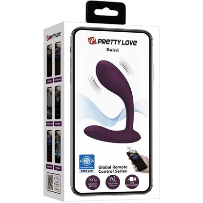 PRETTY LOVE - BAIRD G-SPOT 12 VIBRAZIONI RICARICABILE APP LILA