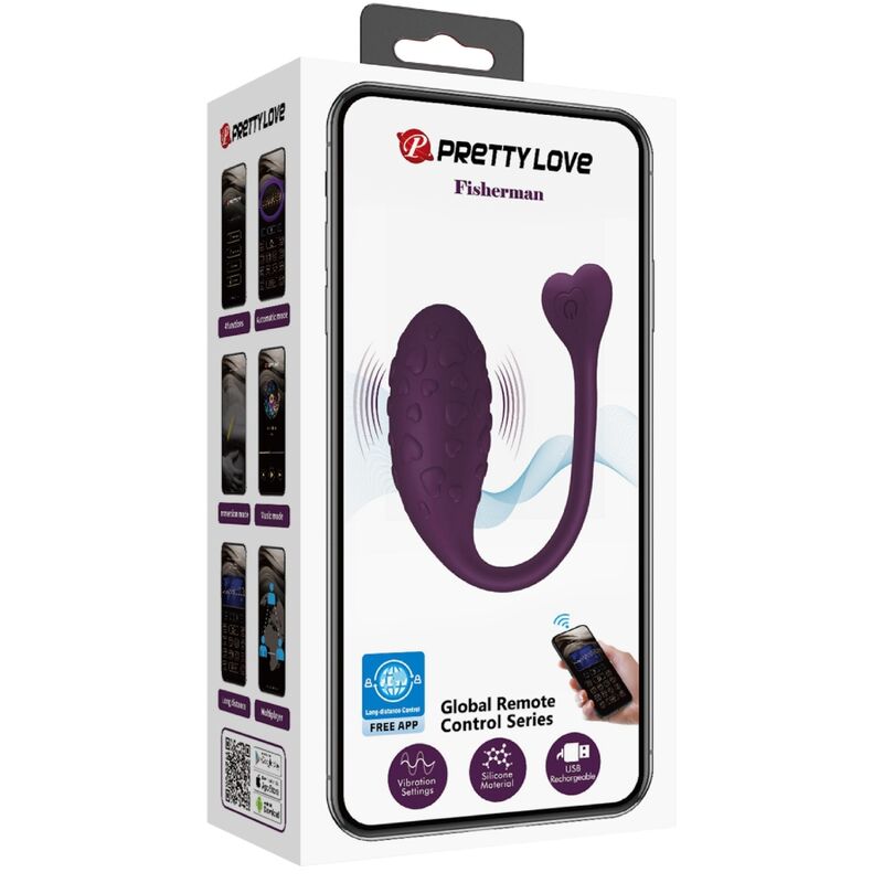 PRETTY LOVE - UOVO VIBRANTE LILA FISHER CONTROLLATO DA APP