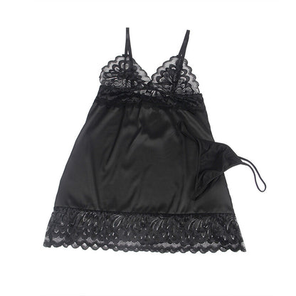 SUBBLIME - BABYDOLL CON PETTO STAMPA FLOREALE NERO S/M