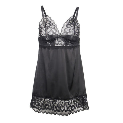 SUBBLIME - BABYDOLL CON PETTO STAMPA FLOREALE NERO S/M