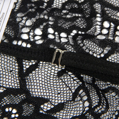SUBBLIME - COSTUME POLIZIA BODY IN PIZZO NERO S/M