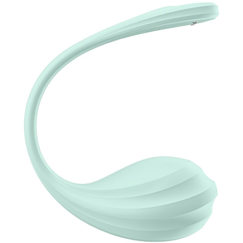 SATISFYER - STIMOLATORE PUNTO G PETALE LISCIO VERDE ACQUA APP GRATUITA