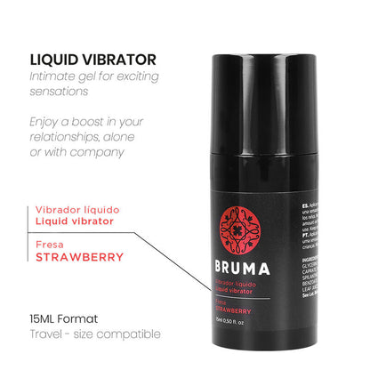 BRUMA - VIBRATORE LIQUIDO ULTRA SCORREVOLE FRAGOLA 15 ML