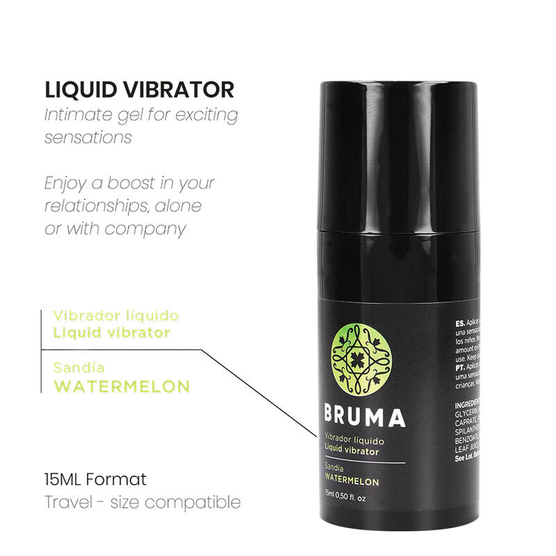 BRUMA - VIBRATORE LIQUIDO ULTRA SCORREVOLE ANGURIA 15 ML