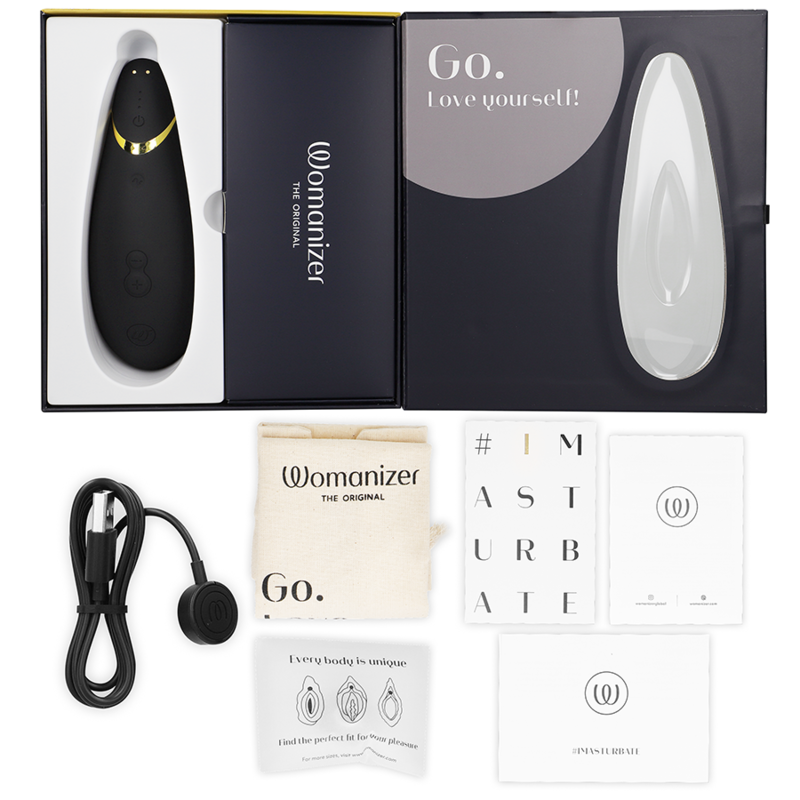 WOMANIZER - PREMIUM 2 STIMOLATORE CLITORALE NERO