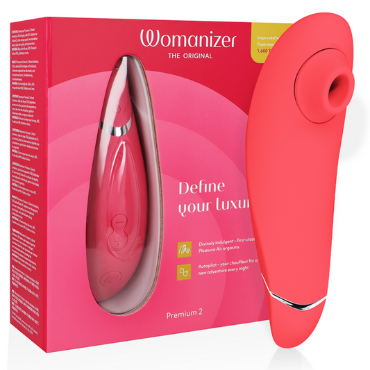 WOMANIZER - PREMIUM 2 STIMOLATORE CLITORALE LAMPONE