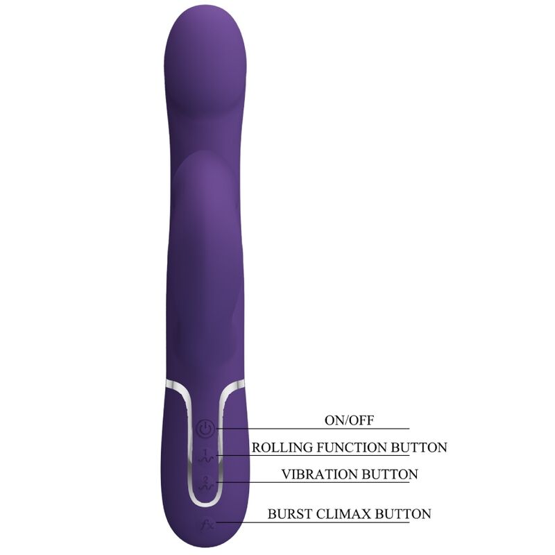 PRETTY LOVE - ZALIN PERLE VIBRATORE CONIGLIO 4 EN 1 VIOLA