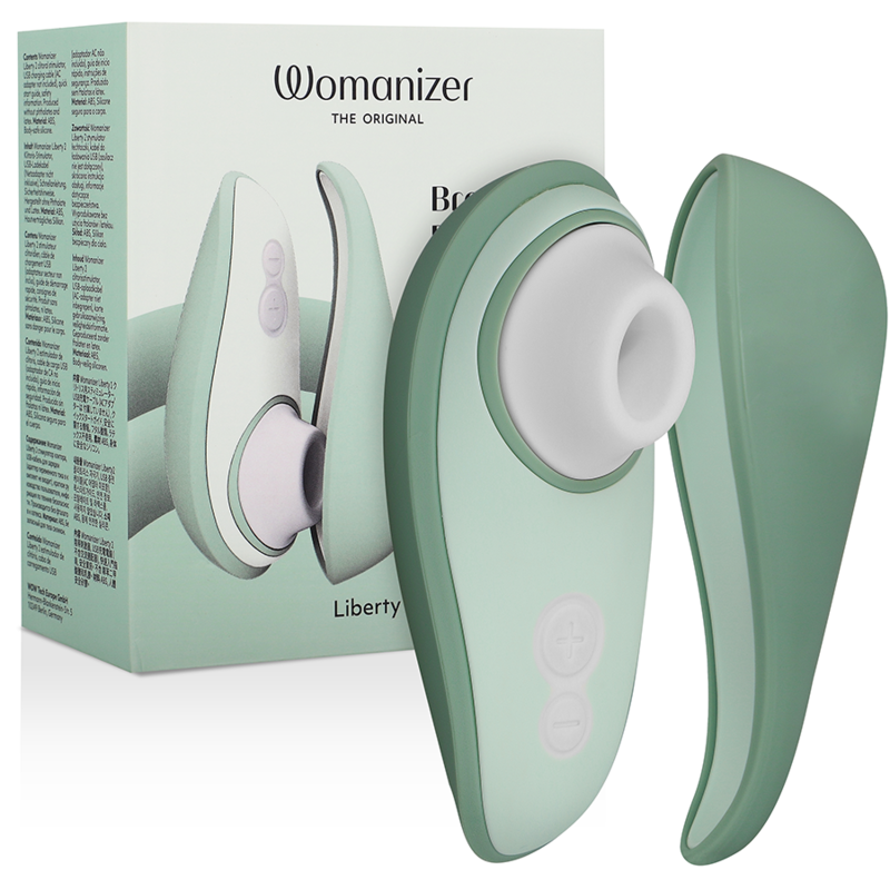 WOMANIZER - LIBERTY 2 STIMOLATORE CLITORIDE & VENTOSA VERDE CHIARO