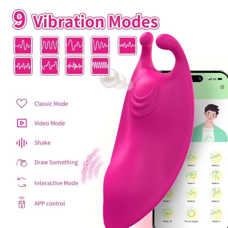 ARMONY - MUTANDINA INDOSSABILE HONEYBEE VIBRATORE G-SPOT FUCSIA - APP GRATUITA