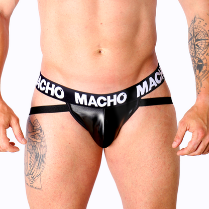 MACHO - MX25NC JOCK NERO PELLE S