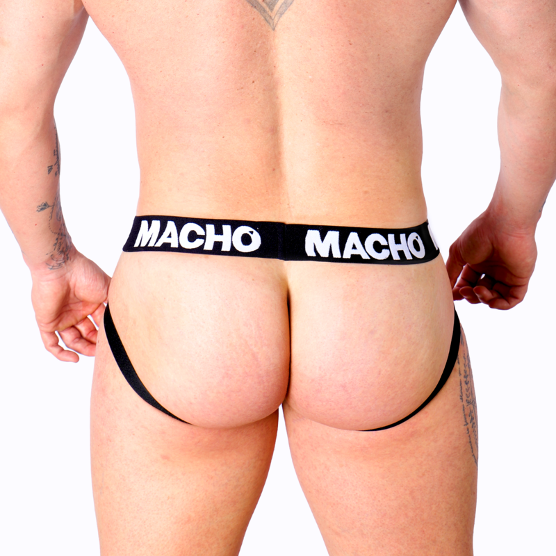 MACHO - MX25NC JOCK NERO PELLE S