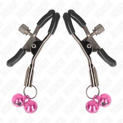 KINK - MORSETTO PER CAPEZZOLI DOPPIA CAMPANA ROSA 6 CM