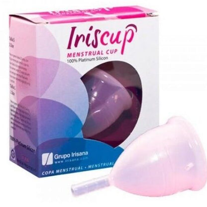 IRISCUP - COPPA MESE GRANDE ROSA + SACCHETTO STERILIZZATORE GRATUITO