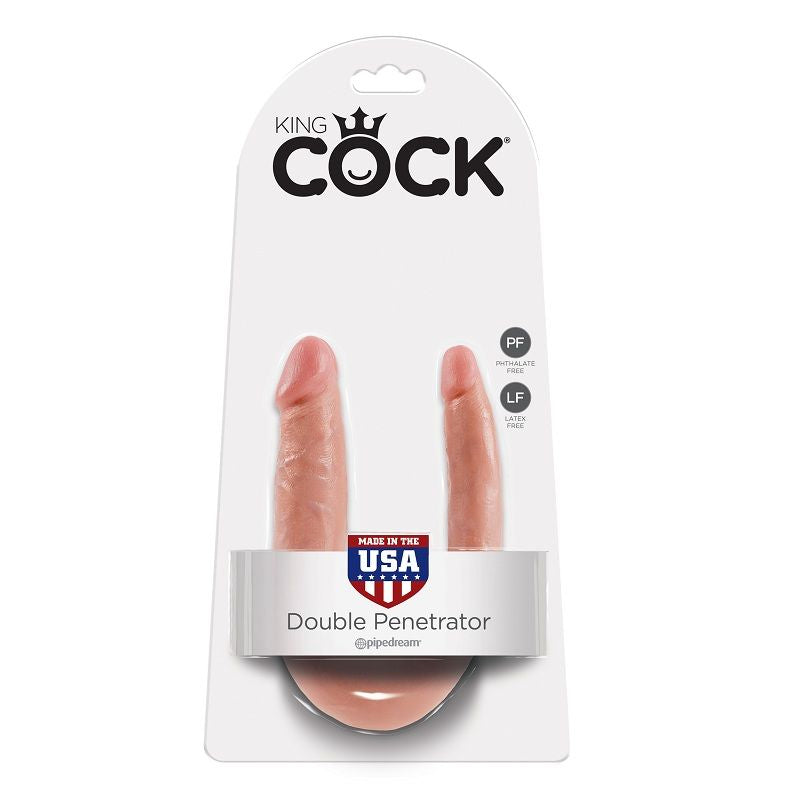 KING COCK - DILDO DOPPIA PENETRAZIONE 12.7 CM NATURALE