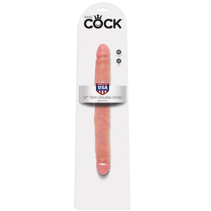 KING COCK - DOPPIO DILDO SOTTILE 30 CM