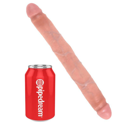 KING COCK - DOPPIO DILDO SOTTILE 30 CM