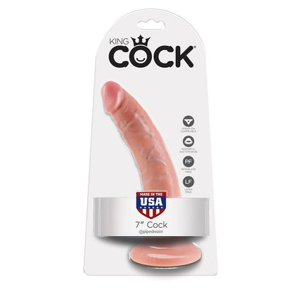 KING COCK - 7 DILDO CARNE 17.8 CM