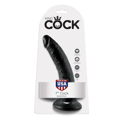 KING COCK - 7 DILDO NERO 17.8 CM