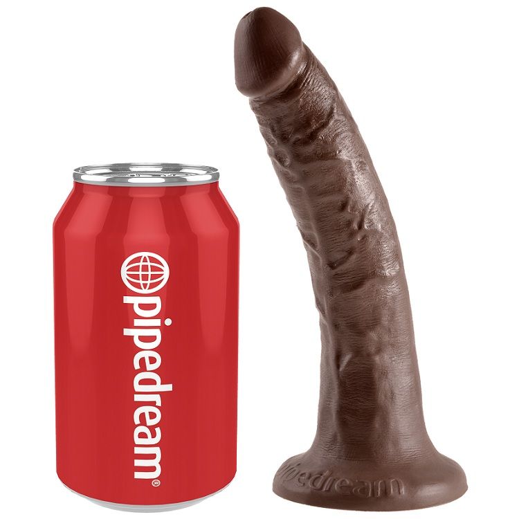 KING COCK - 7 DILDO CIOCCOLATO 17.8 CM