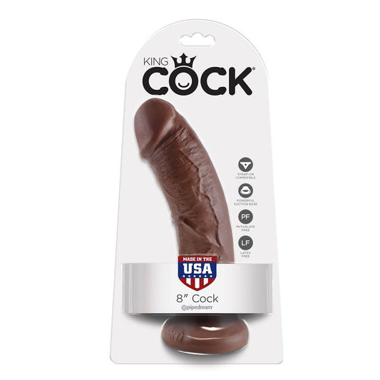 KING COCK - 8 DILDO MARRONE 20.3 CM