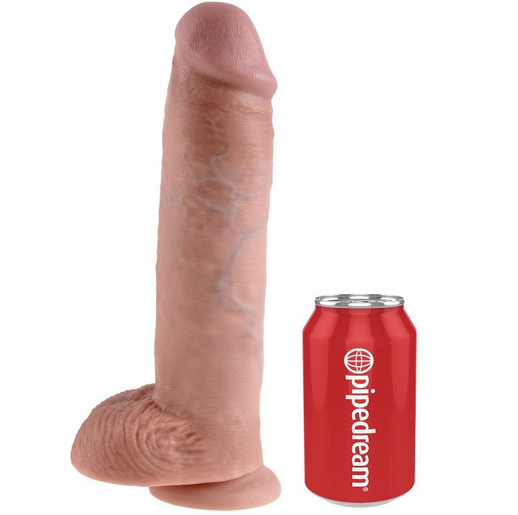 KING COCK - 11 DILDO CARNE CON SFERE 28 CM