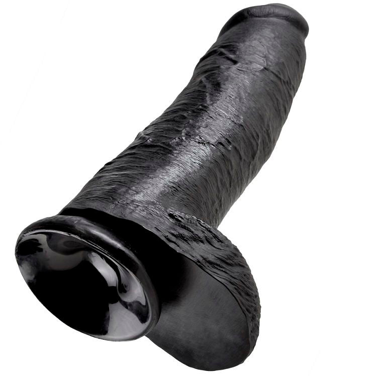 KING COCK - 12 DILDO NERO CON SFERE 30.48 CM