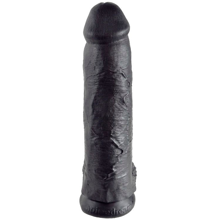 KING COCK - 12 DILDO NERO CON SFERE 30.48 CM