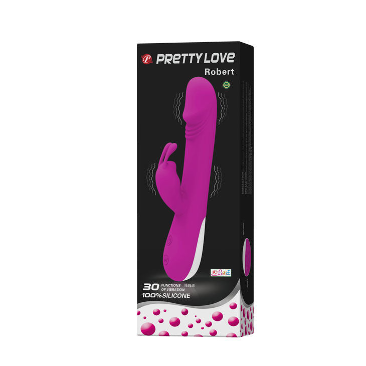 PRETTY LOVE - FLIRTAZIONE VIBRATORE ROBERT CON STIMOLATORE CLITORIDE