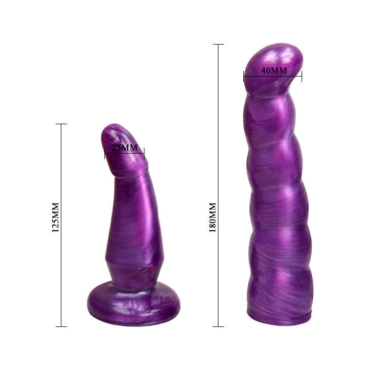 BAILE - PETTORINA ANALE E VAGINALE FEMMINILE LILLA PUNTO G 17 CM