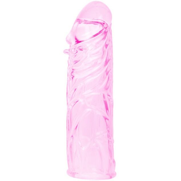 BAILE - COPERTURA PENE IN SILICONE STIMOLANTE ROSA 13 CM