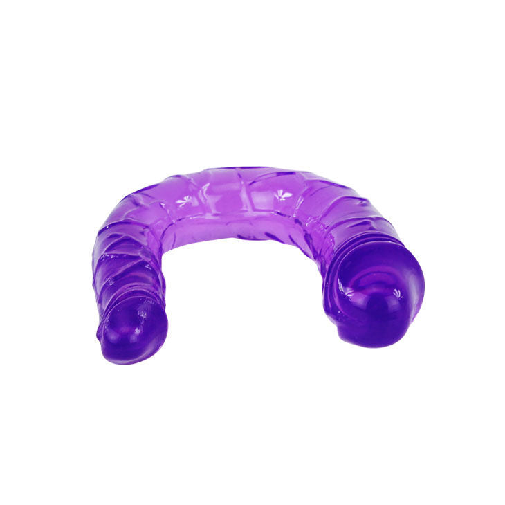 BAILE - DOPPIO DILDO IN JELLY FLESSIBILE LILLA