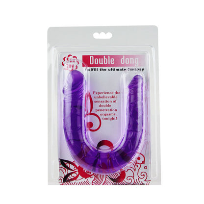 BAILE - DOPPIO DILDO IN JELLY FLESSIBILE LILLA