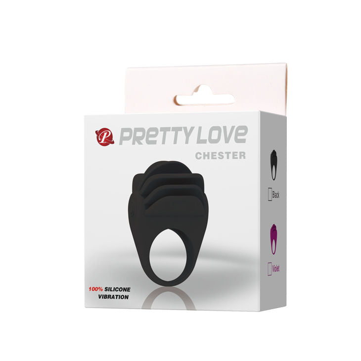 PRETTY LOVE - ANELLO VIBRATORE NERO CHESTER