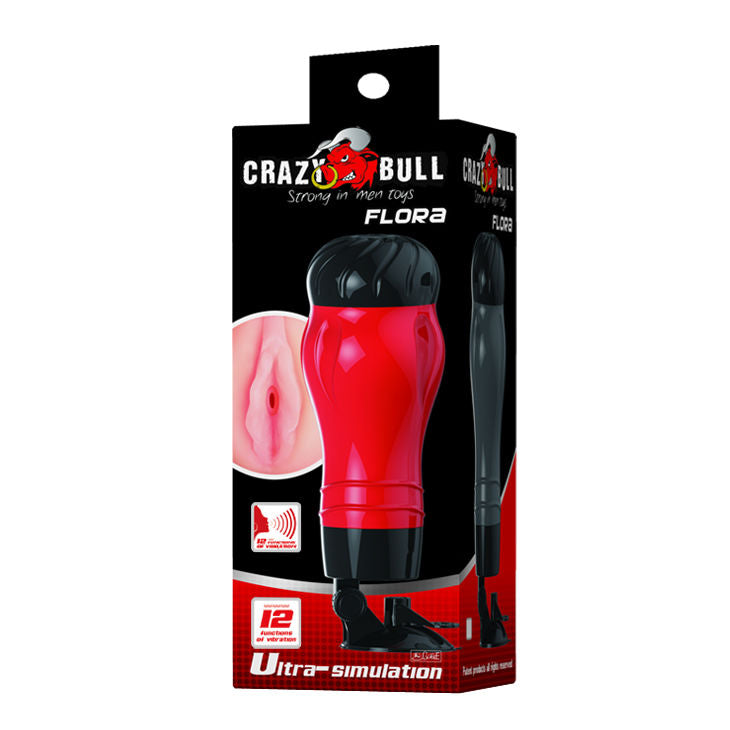 CRAZY BULL - VAGINA FLORA CON BASE MASTURBATORE VOCE