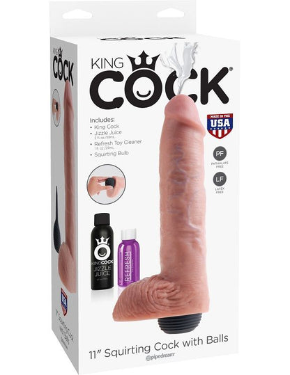 KING COCK - PENE EIACOLATORE NATURALE REALISTICO 27.94 CM