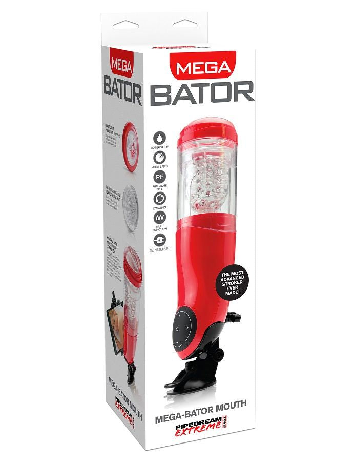 EXTREME TOYZ - PDX MEGA BATOR USB MASTURBATORE MASCHIO BOCCA ROSSO