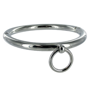 METAL HARD - COLLANA BDSM CON ANELLO 18CM