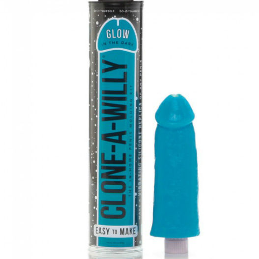 CLONE A WILLY - CLONATORE DEL PENE LUMINESCENTE BLU CON VIBRATORE