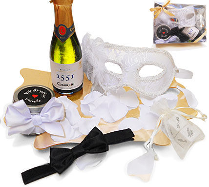 INEDIT - EROTIC KIT MASCHERA VENEZIANA BIANCA