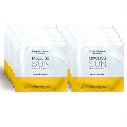 MIXGLISS - LUBRIFICANTE A BASE SILICONE AROMA MONOI 12 MONODOSE 4ML