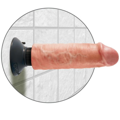 KING COCK - DILDO VIBRATORE 15.24 CM NATURALE