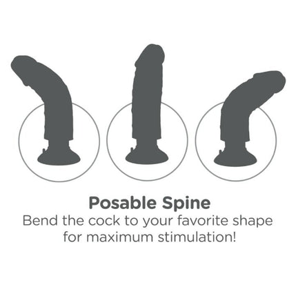 KING COCK - DILDO VIBRATORE 17.78 CM NATURALE