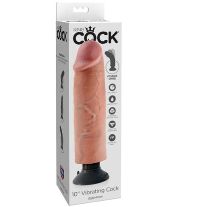 KING COCK - DILDO VIBRANTE 25.5 CM NATURALE