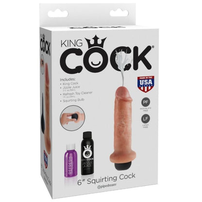 KING COCK - 15.24 CM DILDO SQUIRT