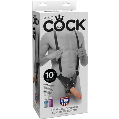 KING COCK - 25,5 CM CAVO CINTURINO CON SOSPENSIONE SISTEMA CARNE