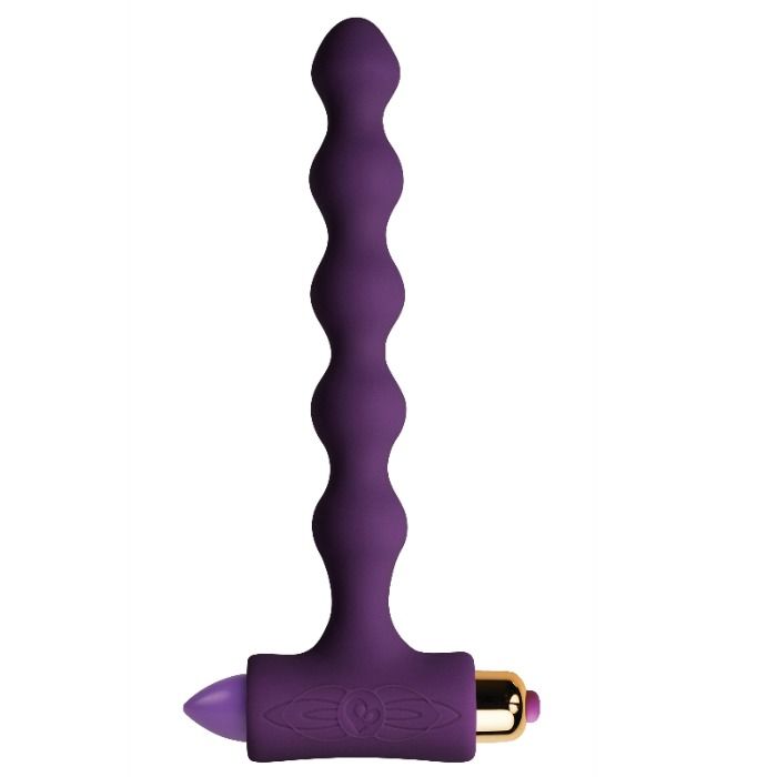 ROCKS-OFF - ANAL PLUG WITH VIBRATIONS AND RIVERLES PETITE SENSATIONS PEARLS